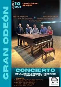 Concordia se prepara para una velada única: “Revalorización del Histórico Piano del Odeón”
